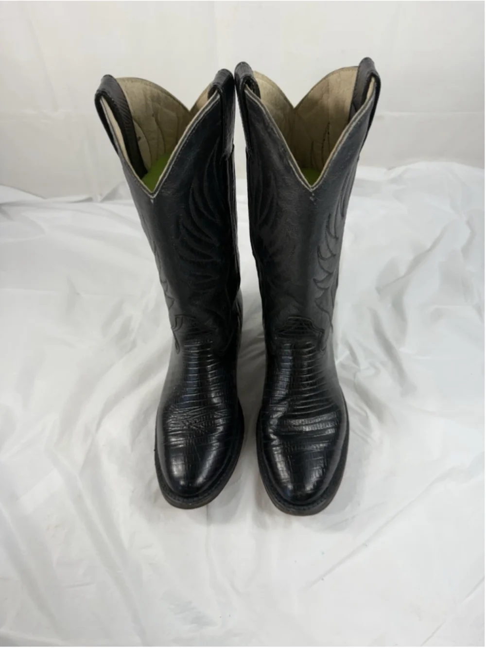 Rio Bravo Black Leather Western/Cowboy Boots boys size 3.5